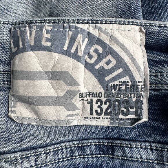 Buffalo David Bitton Evan-X Basic Slim Stretch Jeans, Size W32 x L30, Blue Acid - Picture 11 of 12